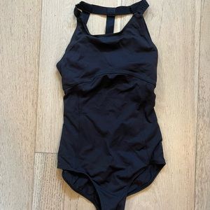 Black dance leotard